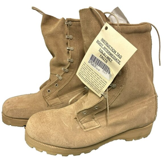 Belleville ICWT Brown Combat Safety Boots Desert VIBRAM sole Cold/Wet Sz 13.5 main image 11